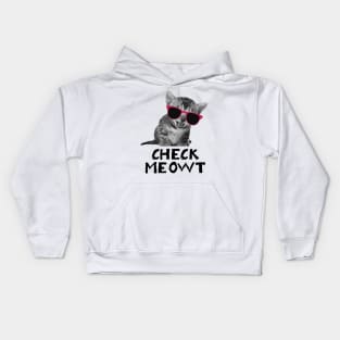 Check Meowt Funny Kids Hoodie